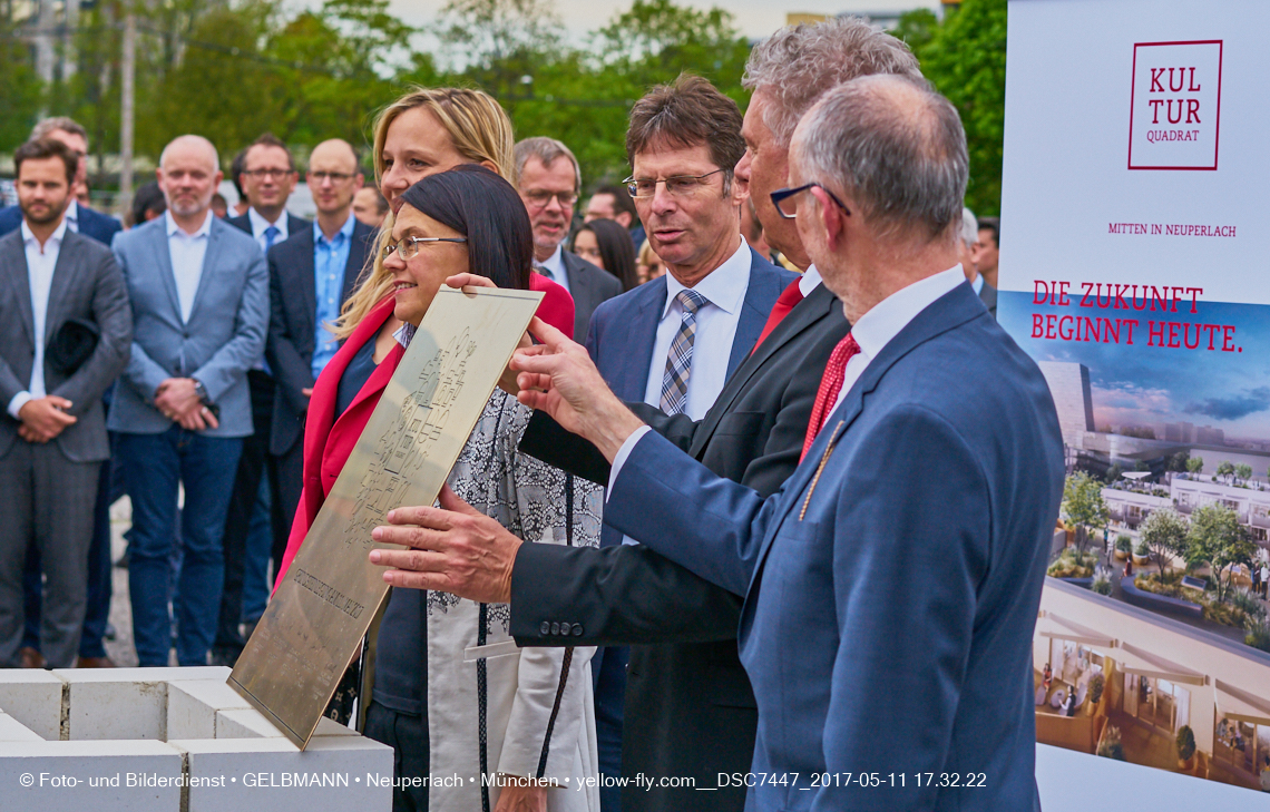 11. Mai 2017 - Grundsteinlegung für die LOGE und dem Kulturquadrat in Neuperlach